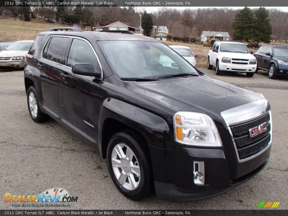 2013 GMC Terrain SLT AWD Carbon Black Metallic / Jet Black Photo #4