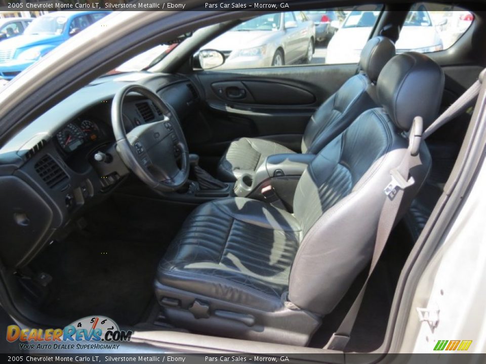 Ebony Interior - 2005 Chevrolet Monte Carlo LT Photo #6