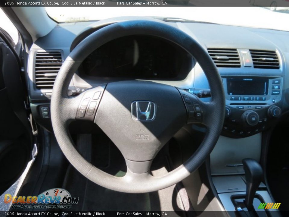 2006 Honda Accord EX Coupe Cool Blue Metallic / Black Photo #7