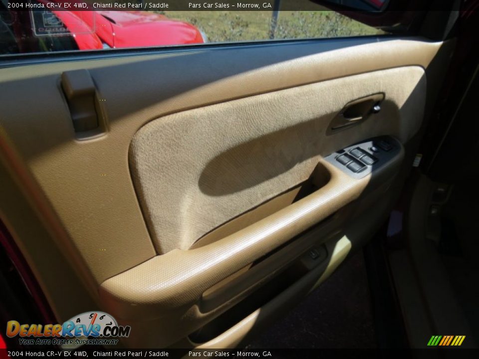 2004 Honda CR-V EX 4WD Chianti Red Pearl / Saddle Photo #6
