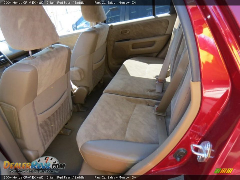 2004 Honda CR-V EX 4WD Chianti Red Pearl / Saddle Photo #7