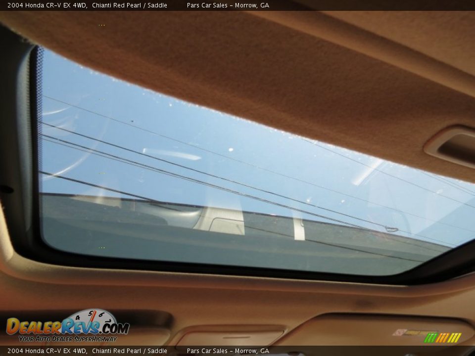 2004 Honda CR-V EX 4WD Chianti Red Pearl / Saddle Photo #9