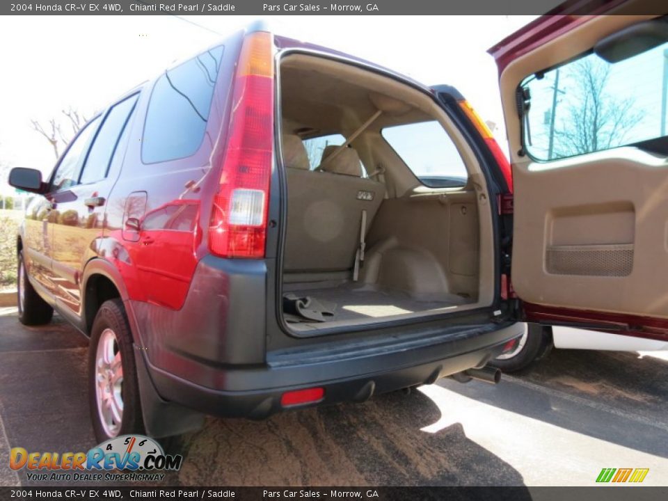 2004 Honda CR-V EX 4WD Chianti Red Pearl / Saddle Photo #11