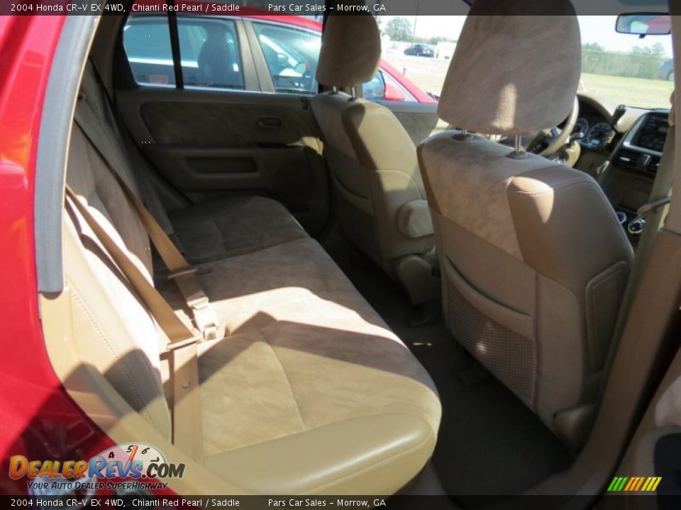 2004 Honda CR-V EX 4WD Chianti Red Pearl / Saddle Photo #12