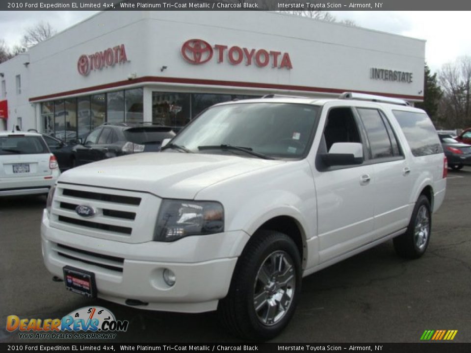 2010 Ford Expedition EL Limited 4x4 White Platinum Tri-Coat Metallic / Charcoal Black Photo #1
