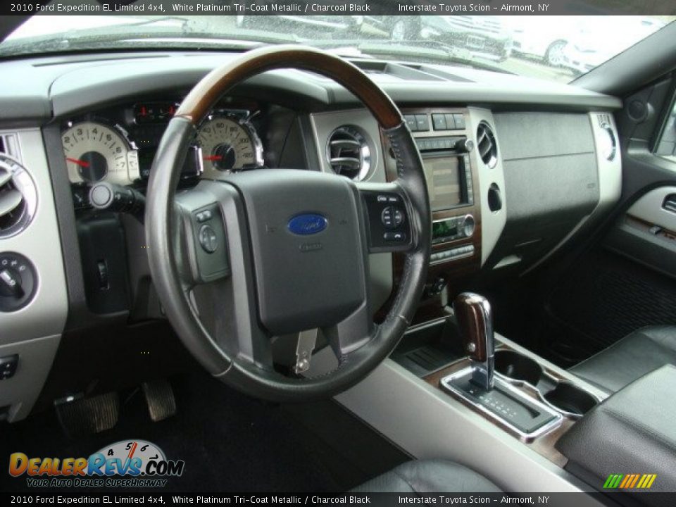 2010 Ford Expedition EL Limited 4x4 White Platinum Tri-Coat Metallic / Charcoal Black Photo #11