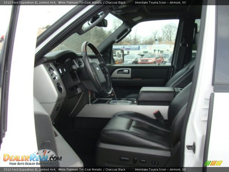 2010 Ford Expedition EL Limited 4x4 White Platinum Tri-Coat Metallic / Charcoal Black Photo #12