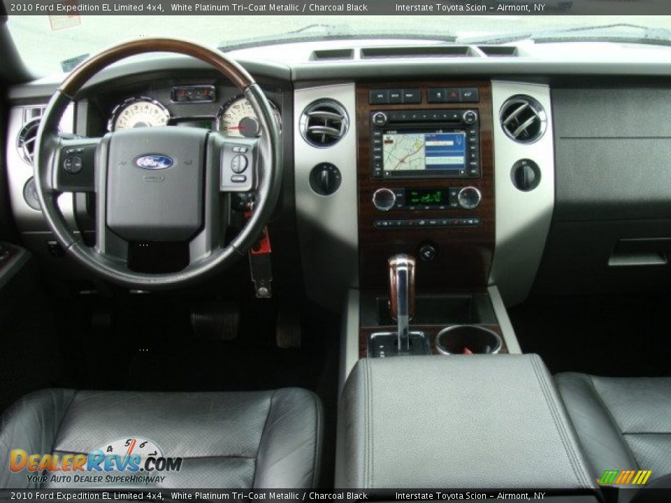 2010 Ford Expedition EL Limited 4x4 White Platinum Tri-Coat Metallic / Charcoal Black Photo #14