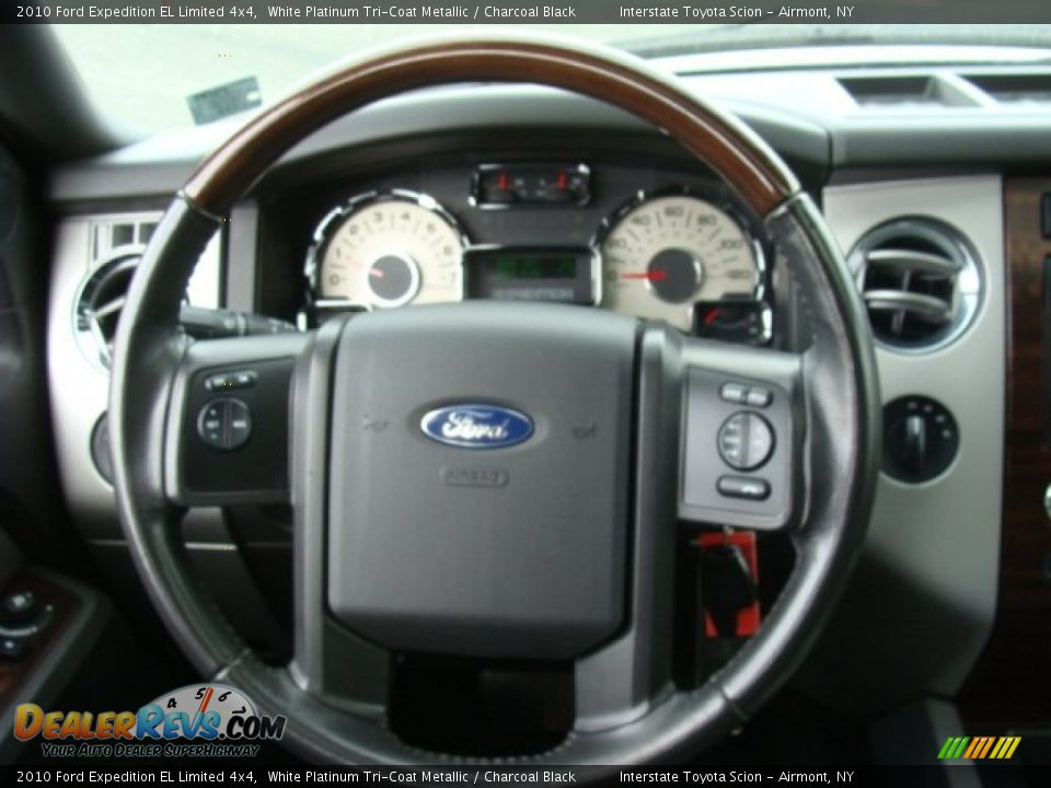 2010 Ford Expedition EL Limited 4x4 White Platinum Tri-Coat Metallic / Charcoal Black Photo #15