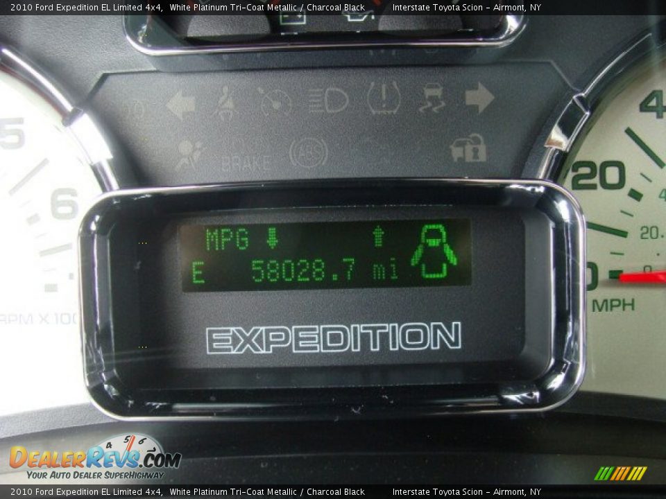 2010 Ford Expedition EL Limited 4x4 White Platinum Tri-Coat Metallic / Charcoal Black Photo #17