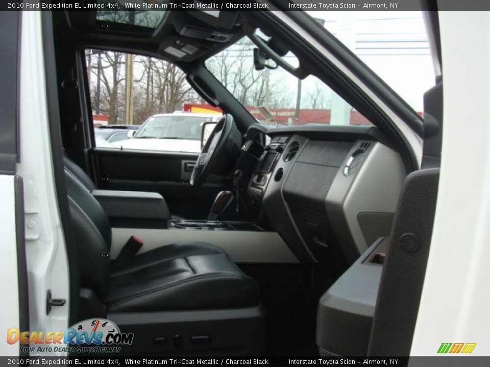 2010 Ford Expedition EL Limited 4x4 White Platinum Tri-Coat Metallic / Charcoal Black Photo #27
