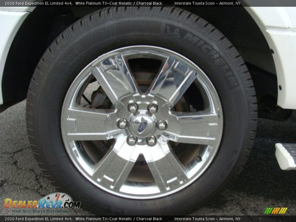 2010 Ford Expedition EL Limited 4x4 White Platinum Tri-Coat Metallic / Charcoal Black Photo #28