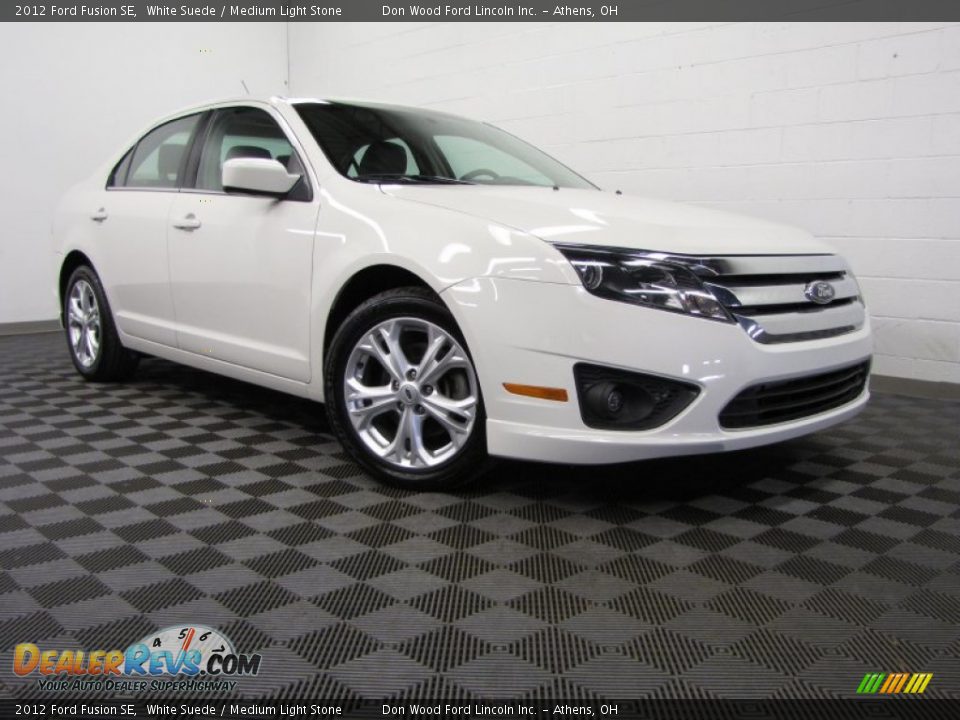 2012 Ford Fusion SE White Suede / Medium Light Stone Photo #1