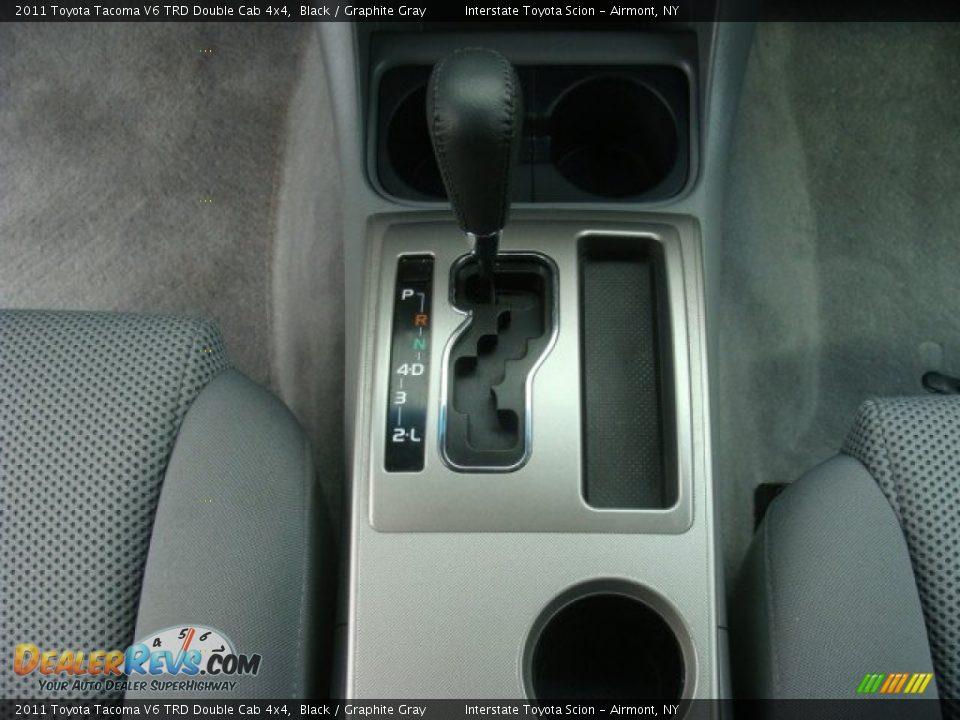 2011 Toyota Tacoma V6 TRD Double Cab 4x4 Black / Graphite Gray Photo #14