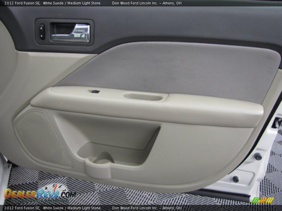 2012 Ford Fusion SE White Suede / Medium Light Stone Photo #14