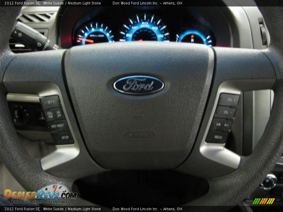 2012 Ford Fusion SE White Suede / Medium Light Stone Photo #15