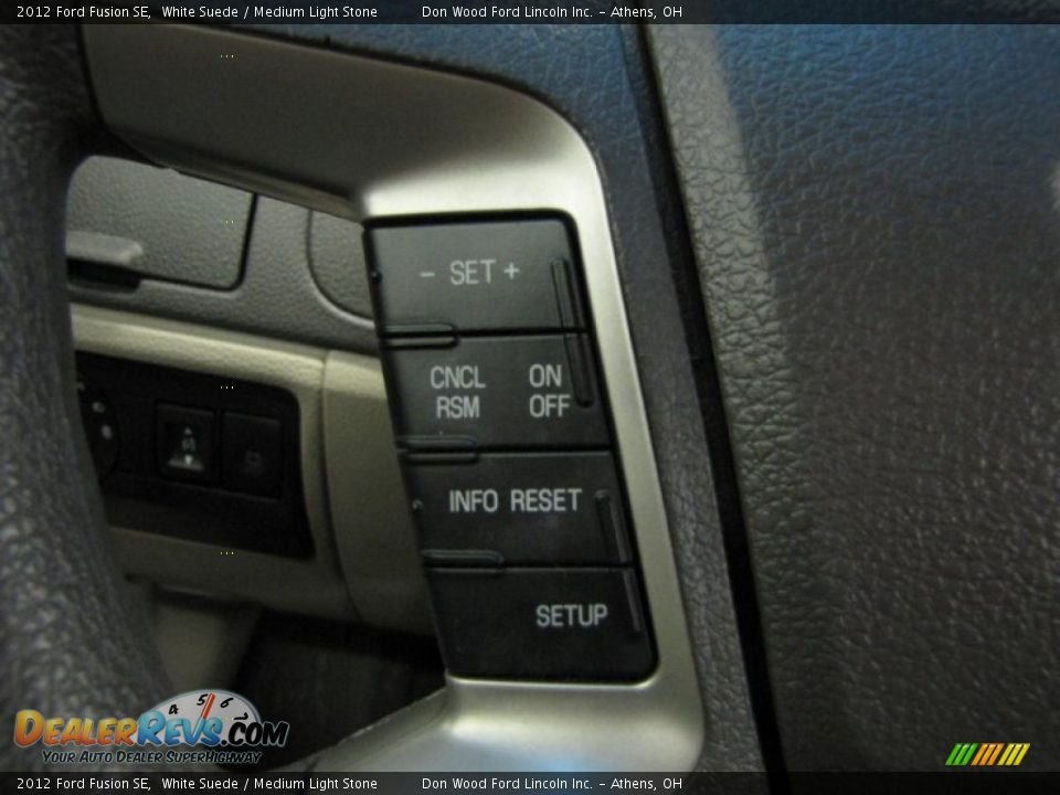 2012 Ford Fusion SE White Suede / Medium Light Stone Photo #16