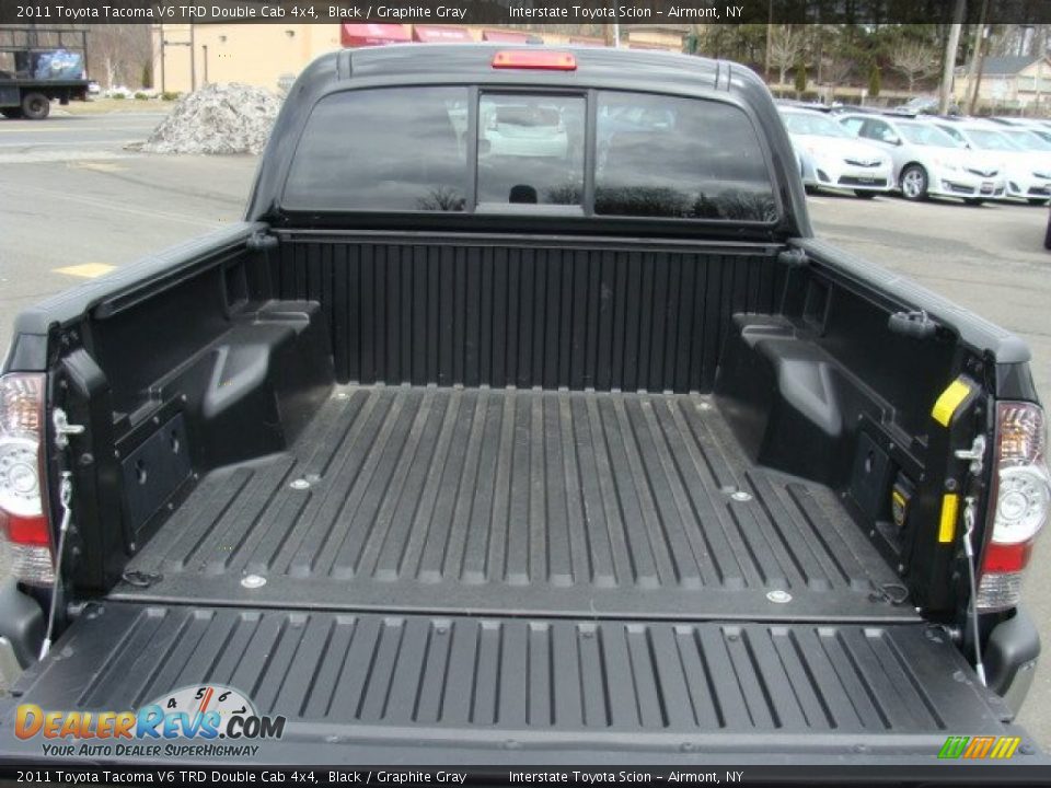 2011 Toyota Tacoma V6 TRD Double Cab 4x4 Black / Graphite Gray Photo #17