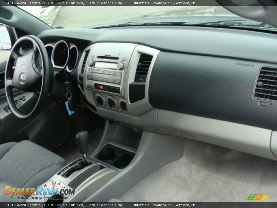 2011 Toyota Tacoma V6 TRD Double Cab 4x4 Black / Graphite Gray Photo #20