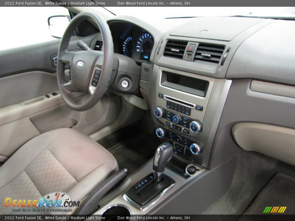 2012 Ford Fusion SE White Suede / Medium Light Stone Photo #21