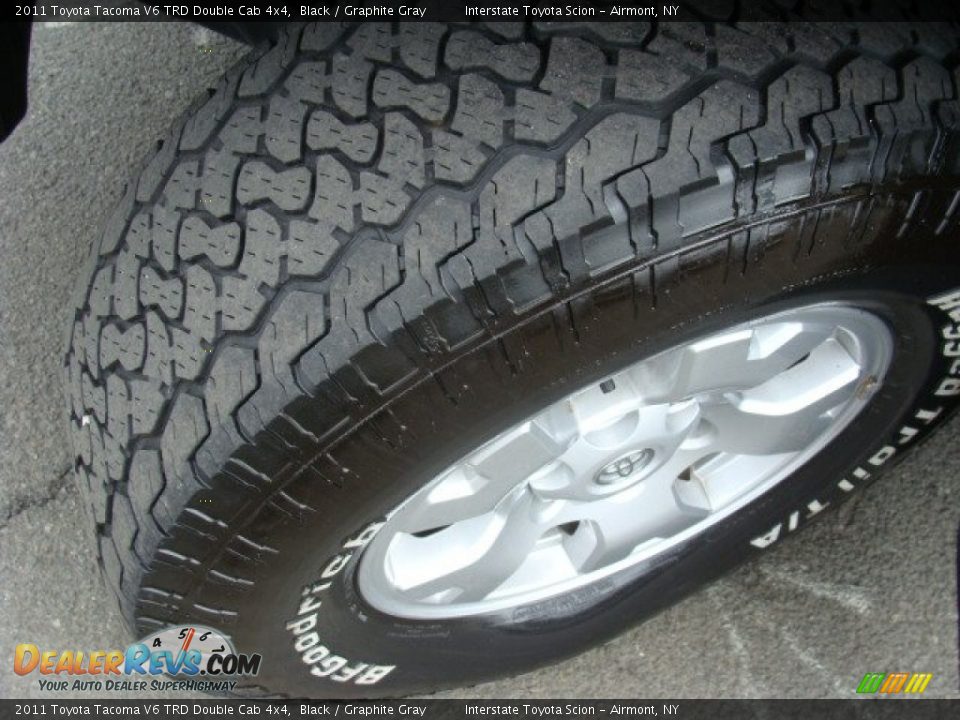 2011 Toyota Tacoma V6 TRD Double Cab 4x4 Black / Graphite Gray Photo #23