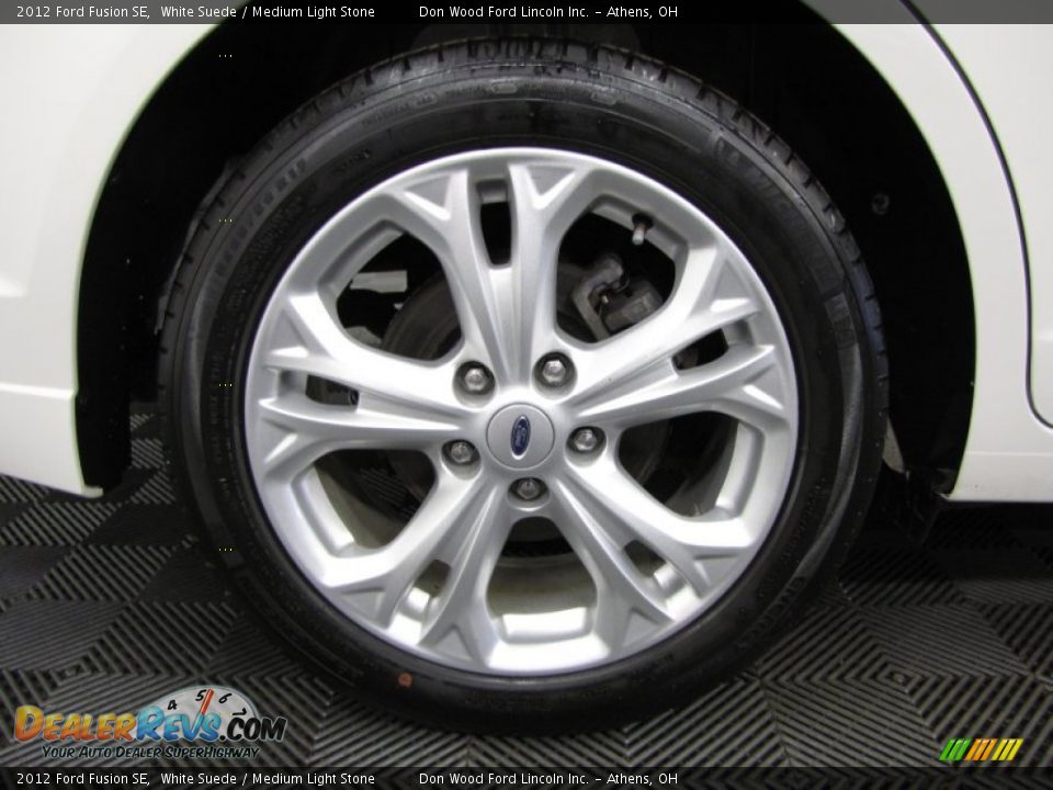 2012 Ford Fusion SE White Suede / Medium Light Stone Photo #23