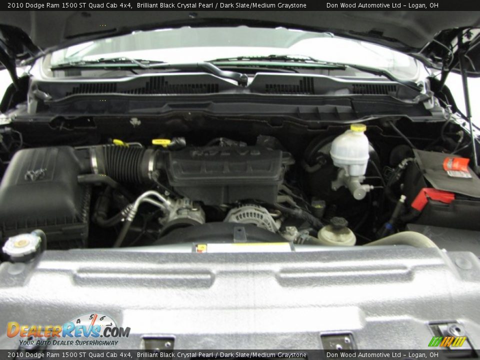 2010 Dodge Ram 1500 ST Quad Cab 4x4 Brilliant Black Crystal Pearl / Dark Slate/Medium Graystone Photo #5