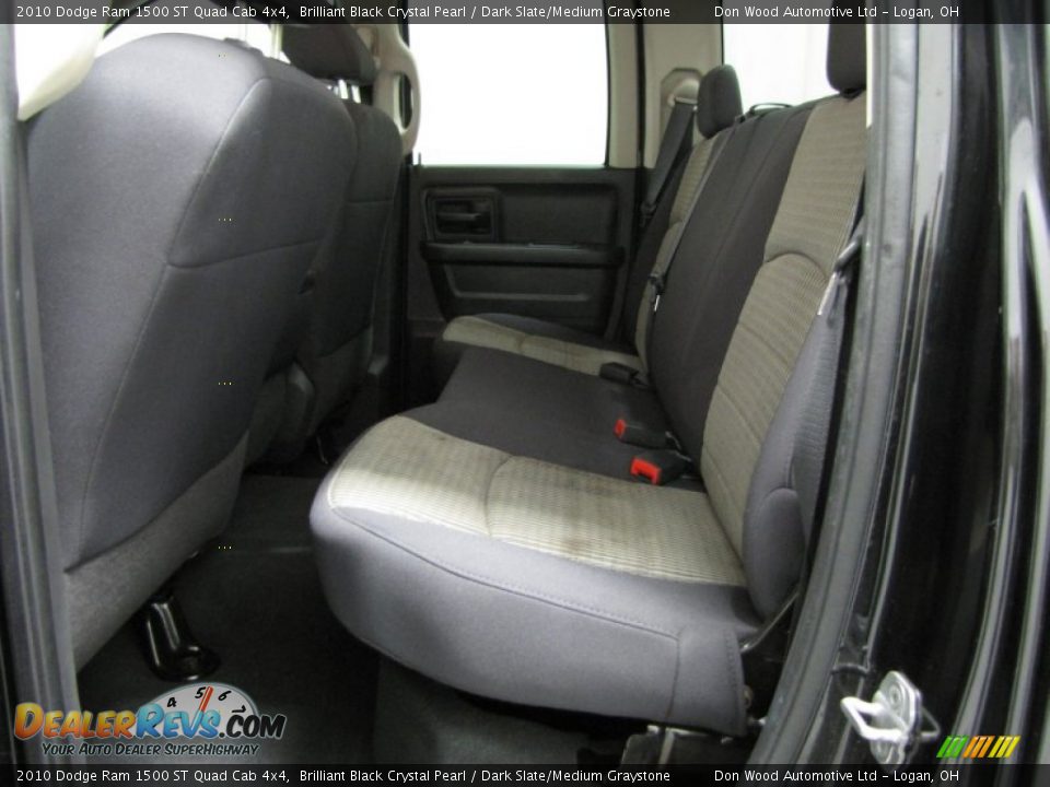 2010 Dodge Ram 1500 ST Quad Cab 4x4 Brilliant Black Crystal Pearl / Dark Slate/Medium Graystone Photo #7