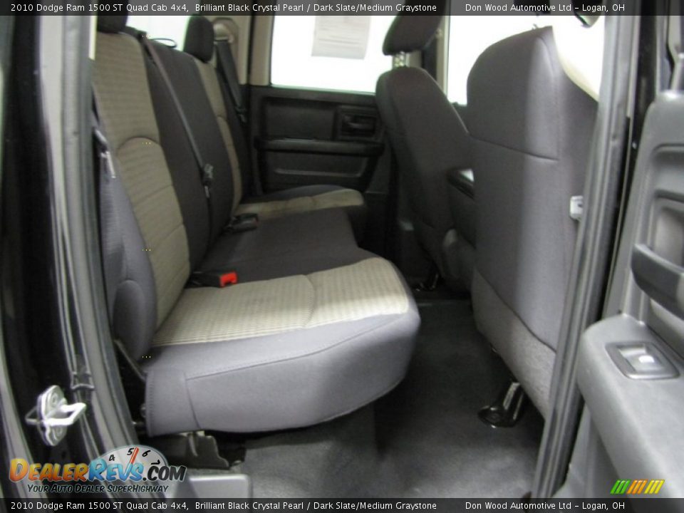 2010 Dodge Ram 1500 ST Quad Cab 4x4 Brilliant Black Crystal Pearl / Dark Slate/Medium Graystone Photo #8