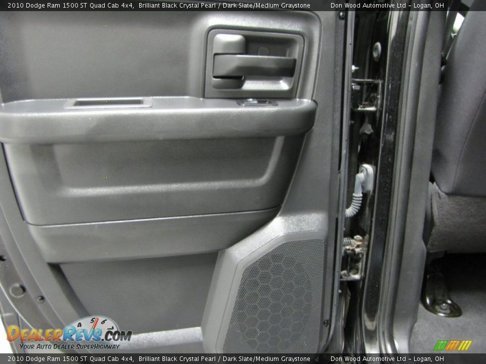 2010 Dodge Ram 1500 ST Quad Cab 4x4 Brilliant Black Crystal Pearl / Dark Slate/Medium Graystone Photo #12