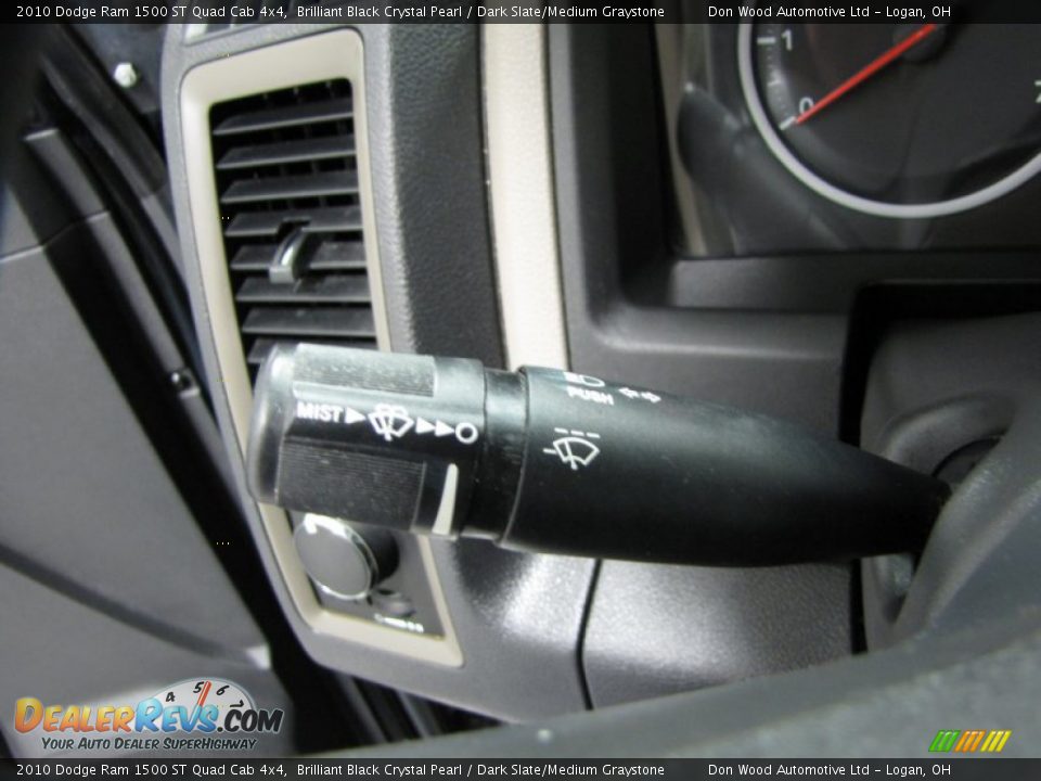 2010 Dodge Ram 1500 ST Quad Cab 4x4 Brilliant Black Crystal Pearl / Dark Slate/Medium Graystone Photo #16