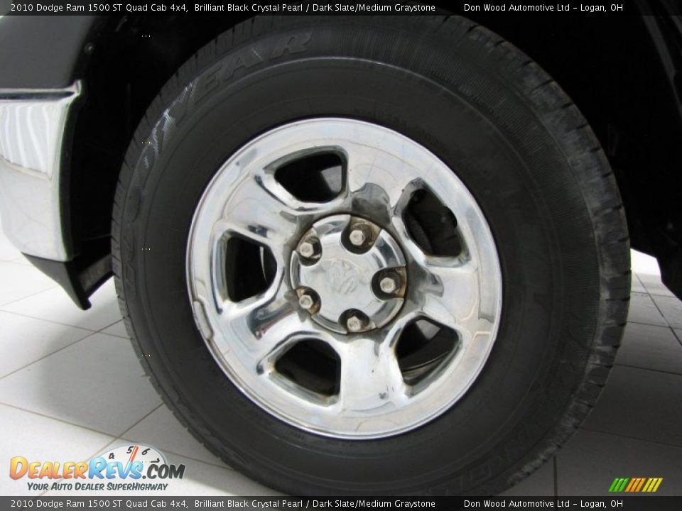 2010 Dodge Ram 1500 ST Quad Cab 4x4 Brilliant Black Crystal Pearl / Dark Slate/Medium Graystone Photo #21
