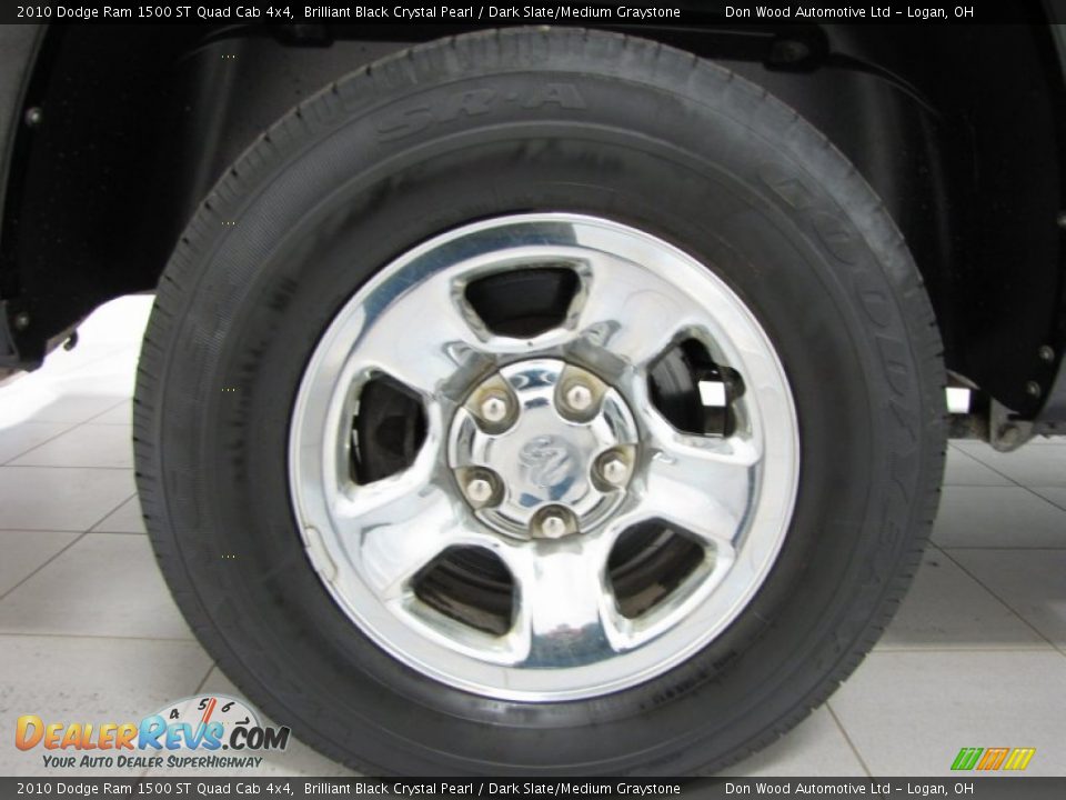 2010 Dodge Ram 1500 ST Quad Cab 4x4 Brilliant Black Crystal Pearl / Dark Slate/Medium Graystone Photo #22