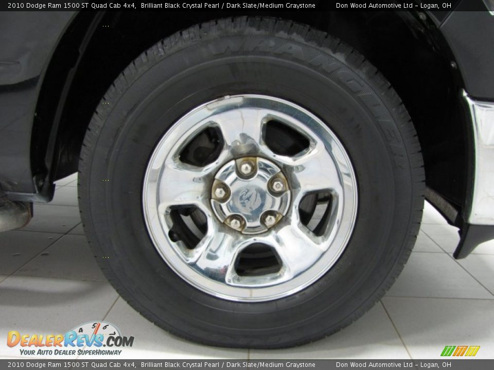 2010 Dodge Ram 1500 ST Quad Cab 4x4 Brilliant Black Crystal Pearl / Dark Slate/Medium Graystone Photo #23