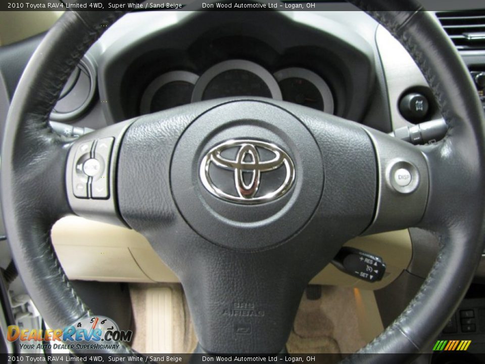 2010 Toyota RAV4 Limited 4WD Super White / Sand Beige Photo #13