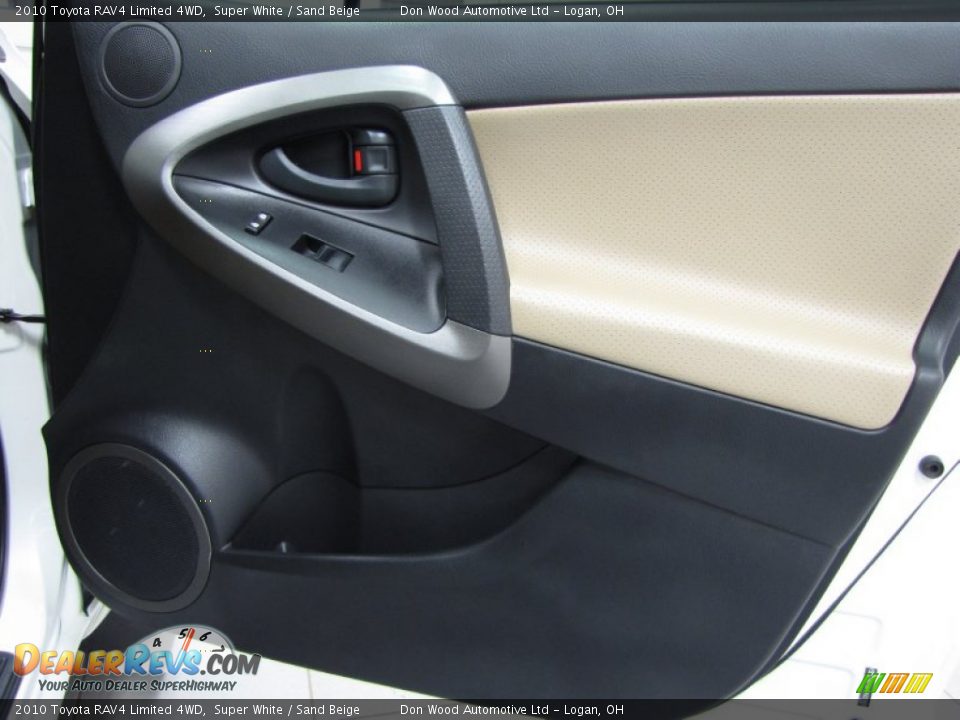 2010 Toyota RAV4 Limited 4WD Super White / Sand Beige Photo #14