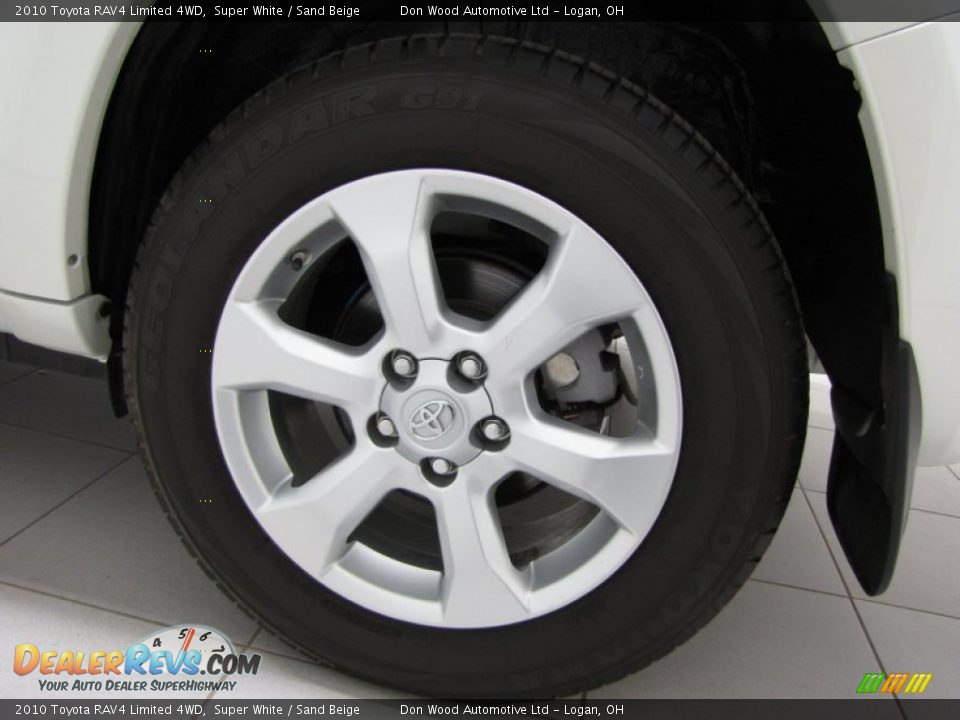 2010 Toyota RAV4 Limited 4WD Super White / Sand Beige Photo #25