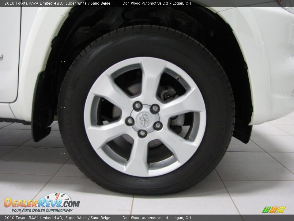 2010 Toyota RAV4 Limited 4WD Super White / Sand Beige Photo #26