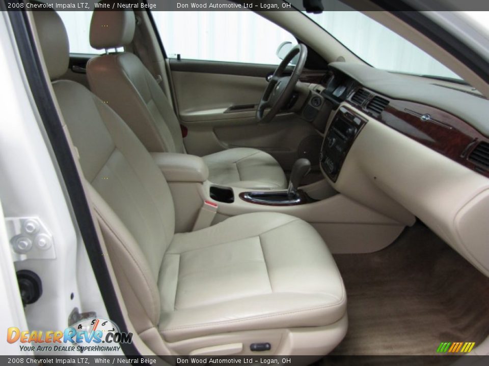 2008 Chevrolet Impala LTZ White / Neutral Beige Photo #8