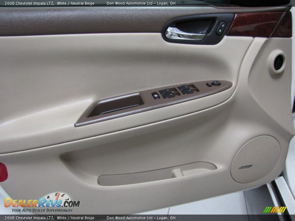 2008 Chevrolet Impala LTZ White / Neutral Beige Photo #9