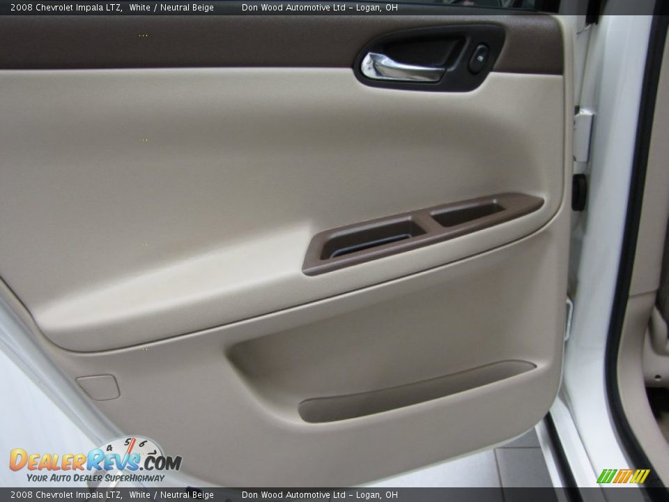 2008 Chevrolet Impala LTZ White / Neutral Beige Photo #12