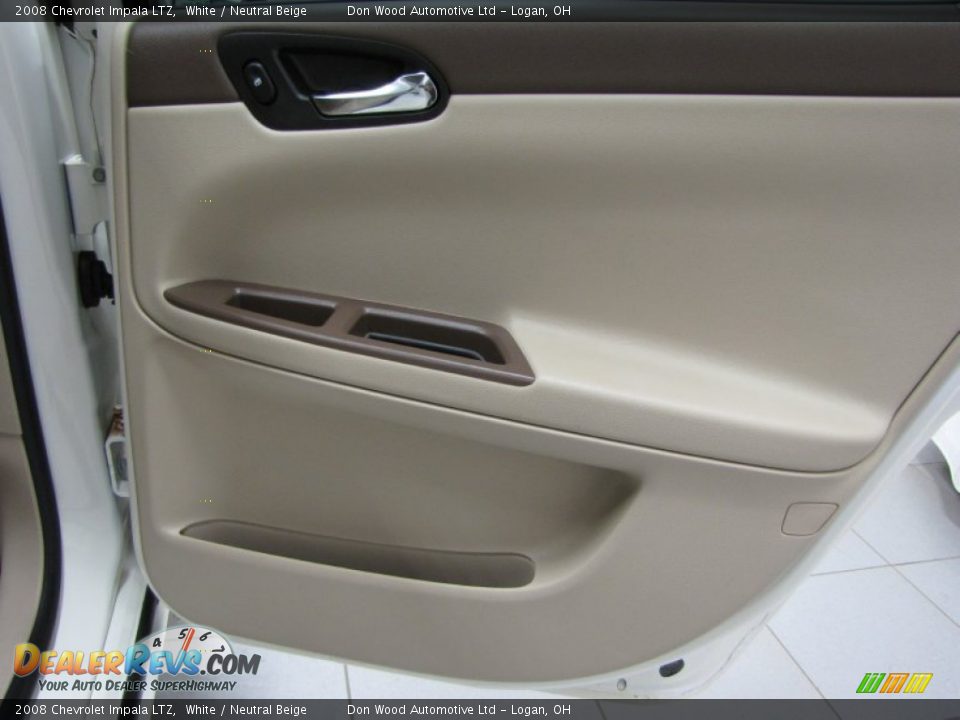 2008 Chevrolet Impala LTZ White / Neutral Beige Photo #13