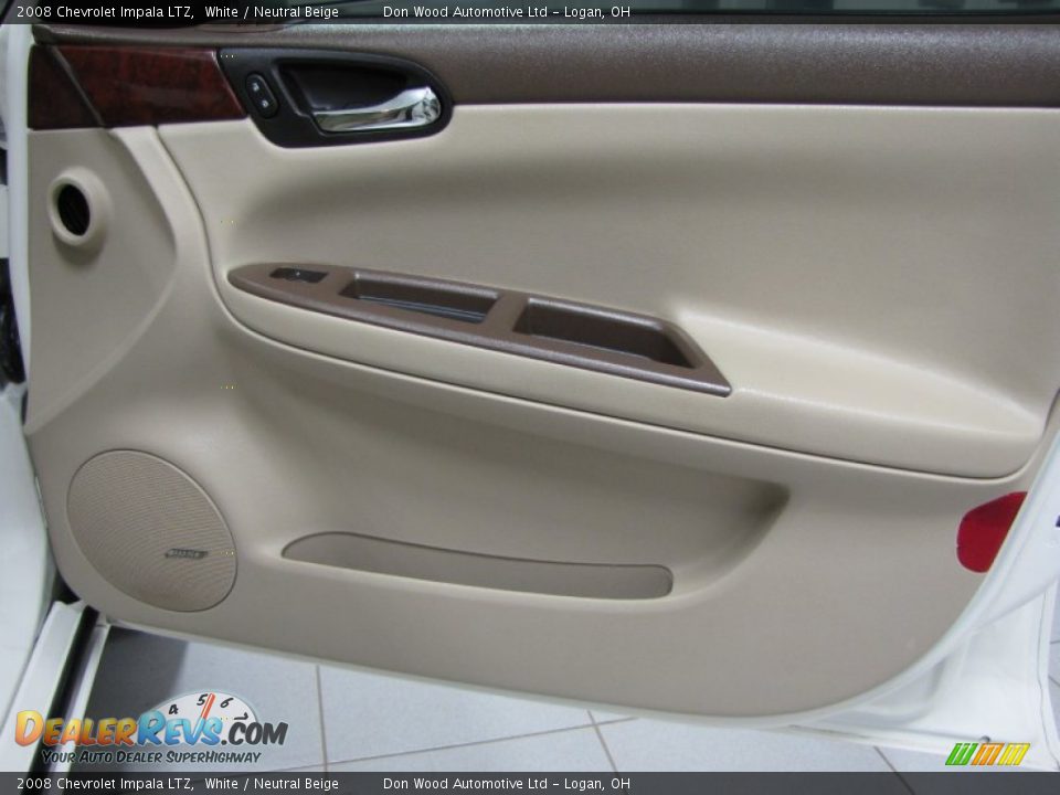 2008 Chevrolet Impala LTZ White / Neutral Beige Photo #14
