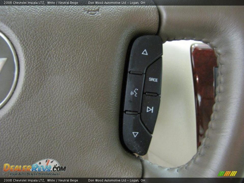 2008 Chevrolet Impala LTZ White / Neutral Beige Photo #16