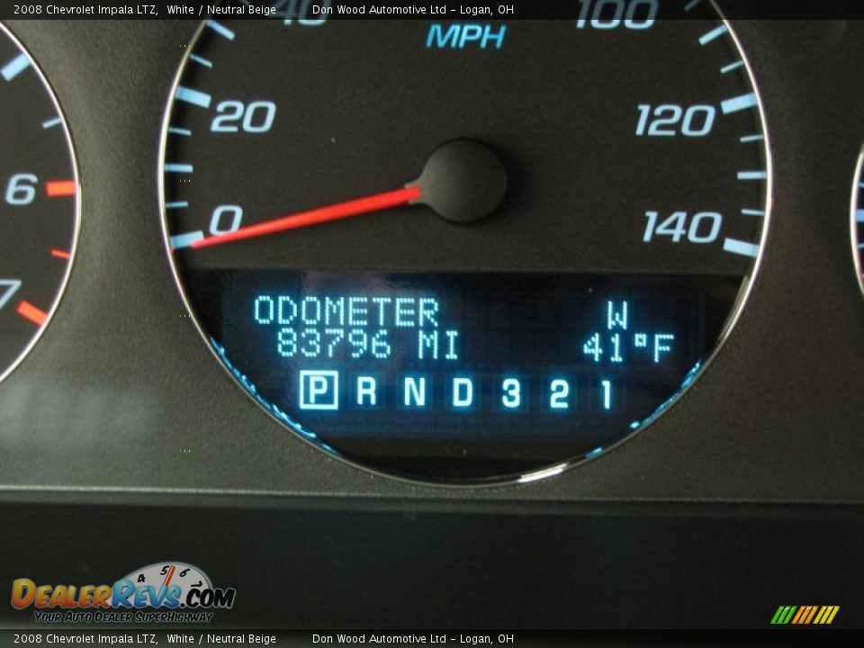 2008 Chevrolet Impala LTZ White / Neutral Beige Photo #18