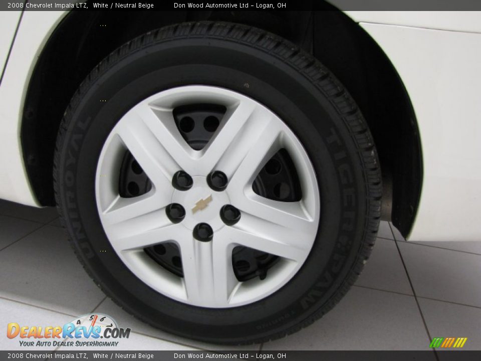 2008 Chevrolet Impala LTZ White / Neutral Beige Photo #23