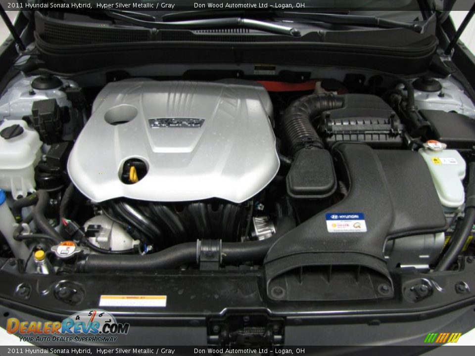 2011 Hyundai Sonata Hybrid Hyper Silver Metallic / Gray Photo #4