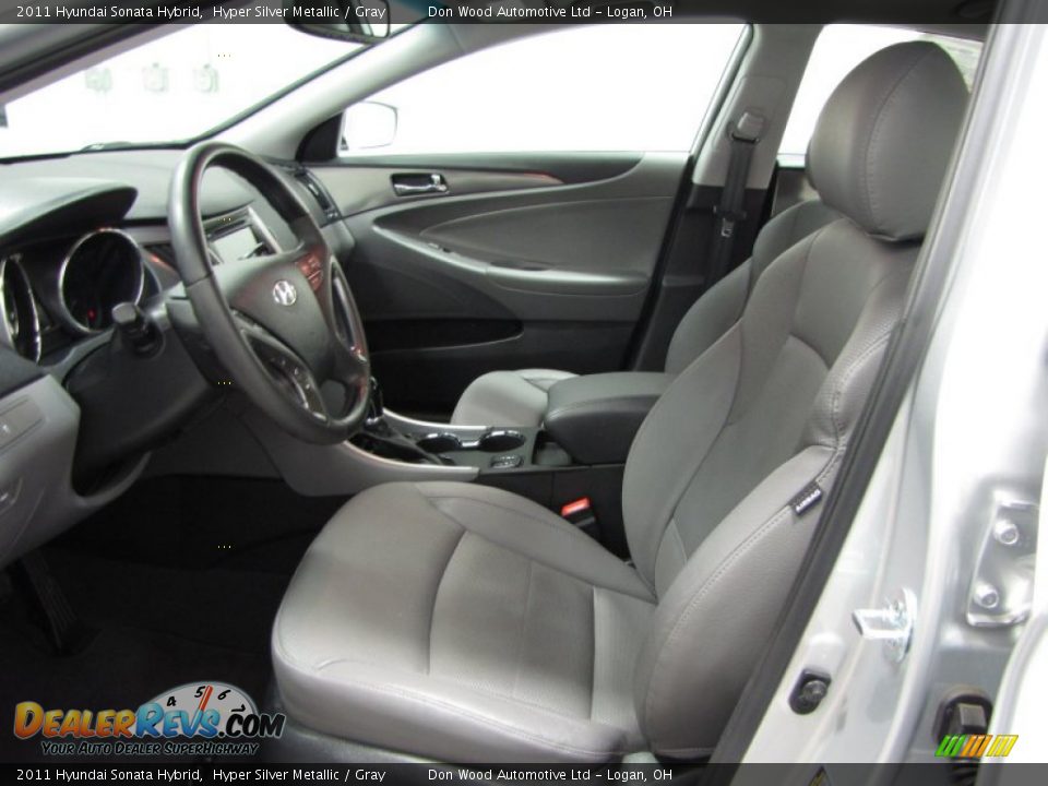 2011 Hyundai Sonata Hybrid Hyper Silver Metallic / Gray Photo #5