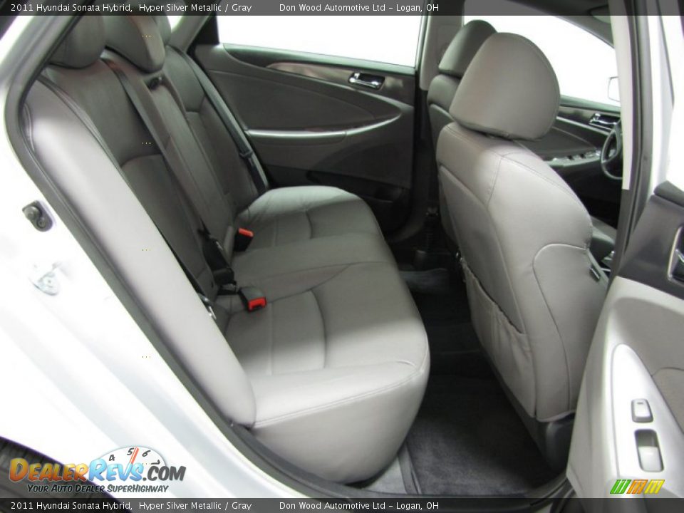 2011 Hyundai Sonata Hybrid Hyper Silver Metallic / Gray Photo #7