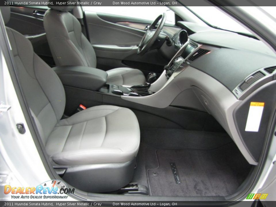 2011 Hyundai Sonata Hybrid Hyper Silver Metallic / Gray Photo #8